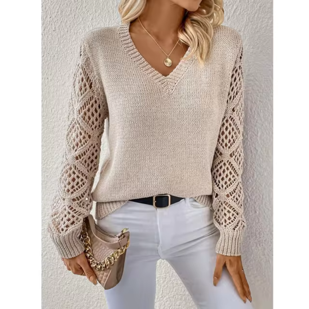 Tina | Cozy V-Neck Pullover