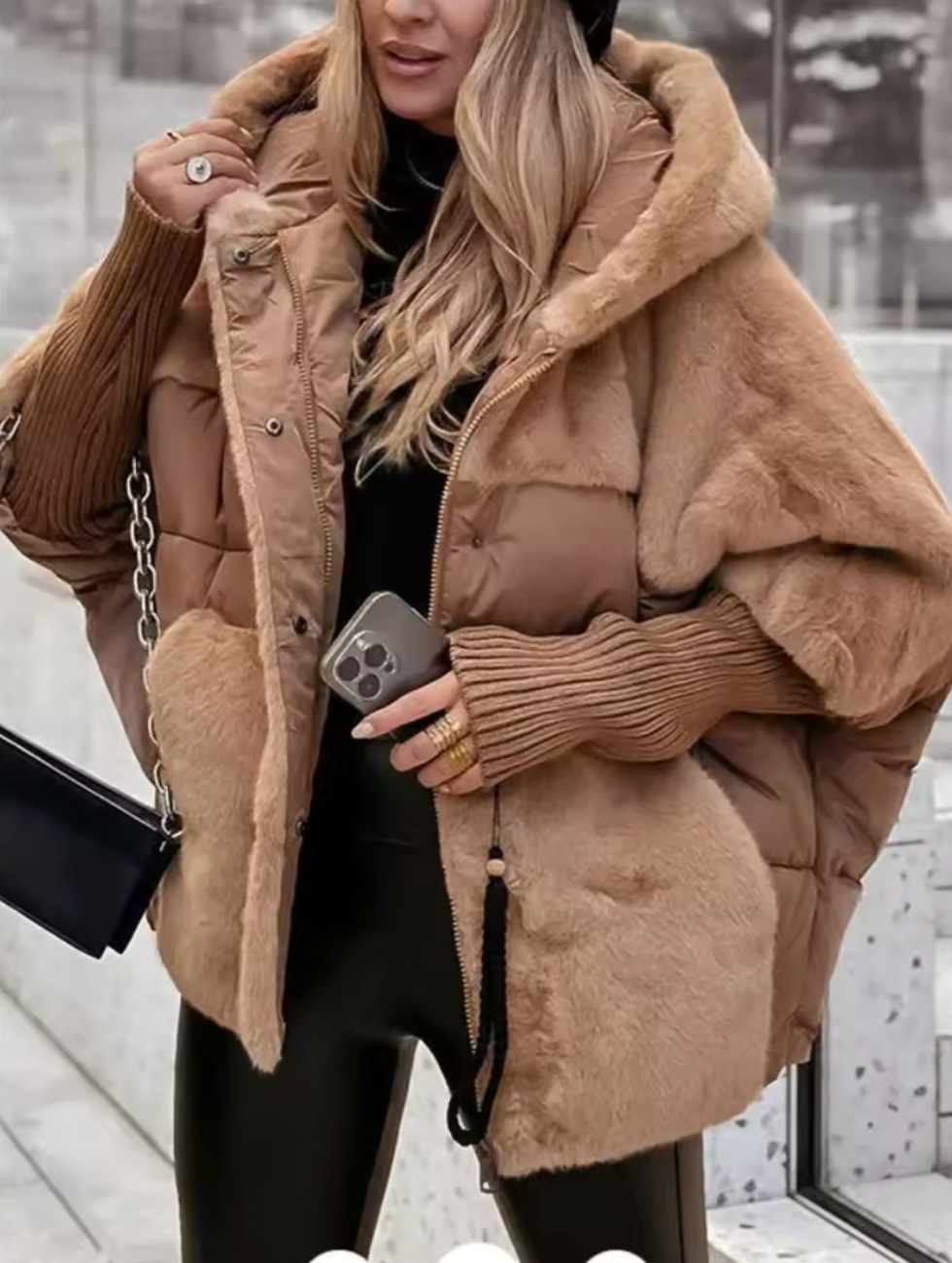 Stephanie | Plush Hooded Jacket