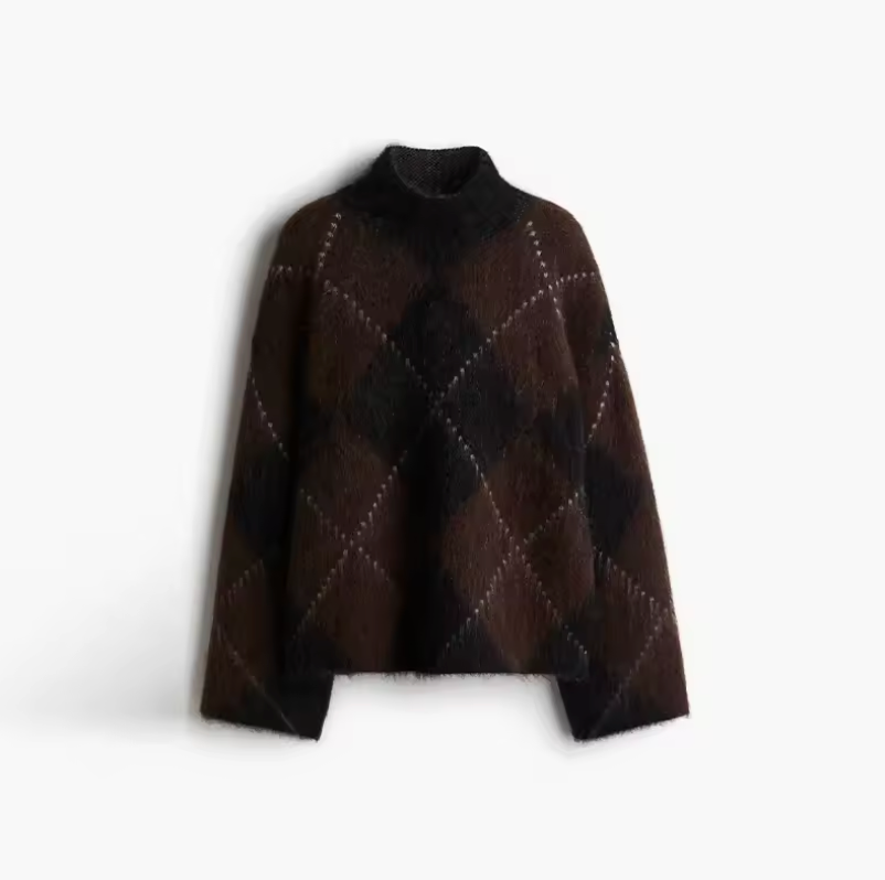 Madi | Fuzzy Mock Neck Sweater