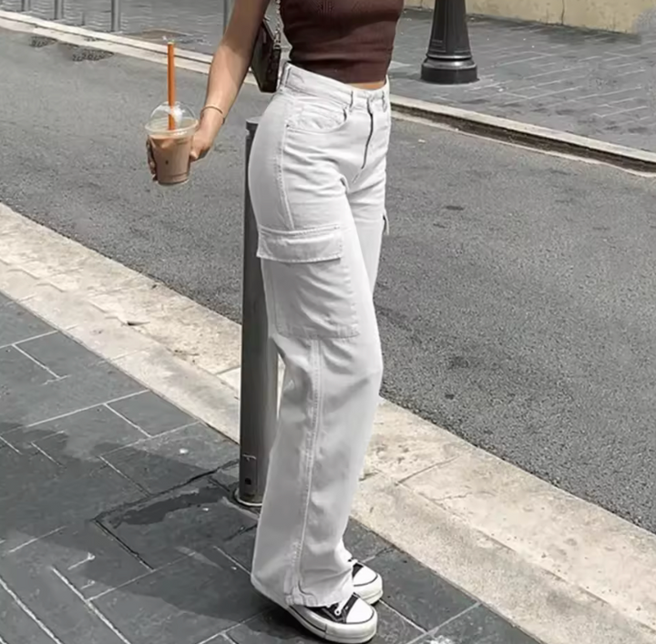 Angie | Straight Fit Cargo Pants