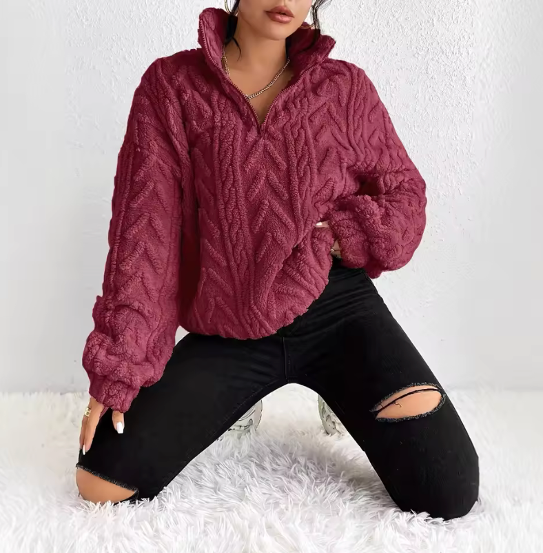 Ally | Autumn Luxe Knit Hoodie