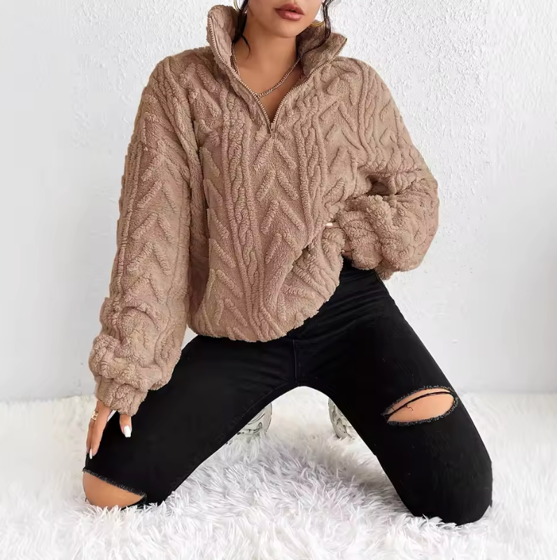Ally | Autumn Luxe Knit Hoodie