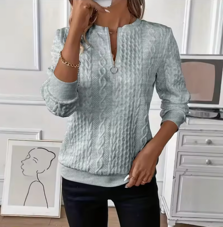 Emma | Timeless Quarter-Zip Sweater