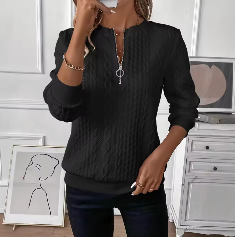 Emma | Timeless Quarter-Zip Sweater