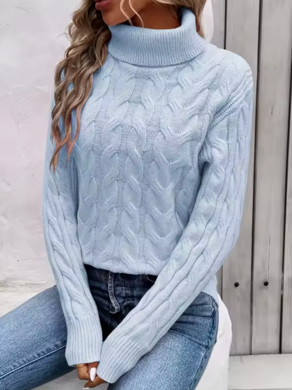 Hailey | High Neck Knitted Sweater