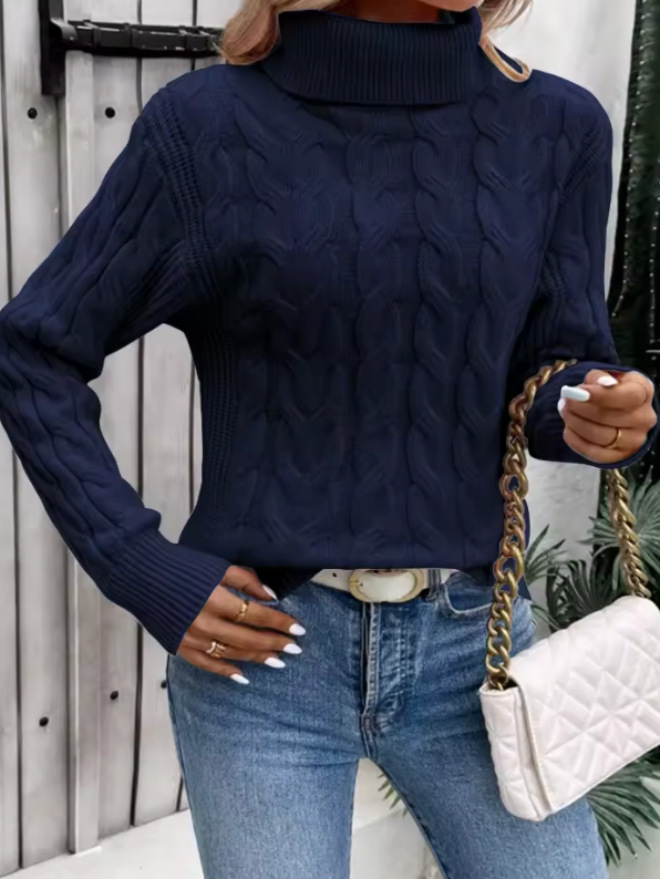 Hailey | High Neck Knitted Sweater