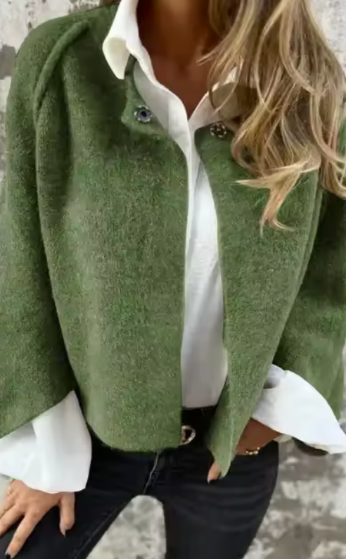 Amelia | Classy Wool Cardigan