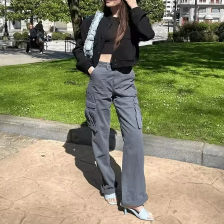 Angie | Straight Fit Cargo Pants