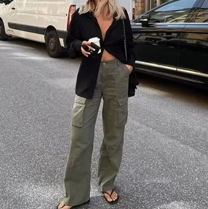 Angie | Straight Fit Cargo Pants