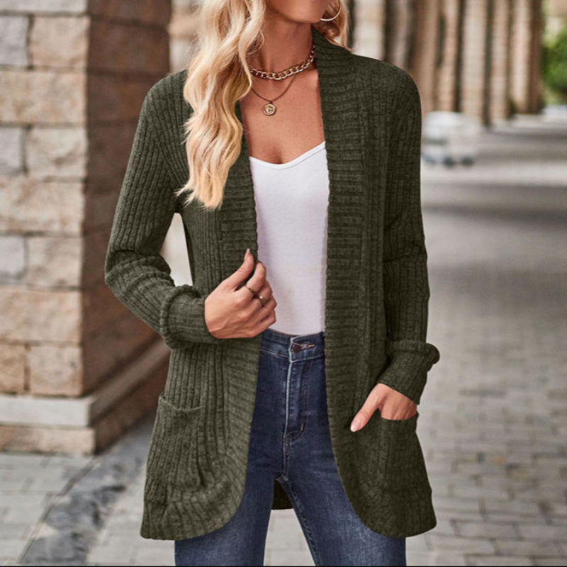 Lucy | Long Sleeve Open Front Cardigan