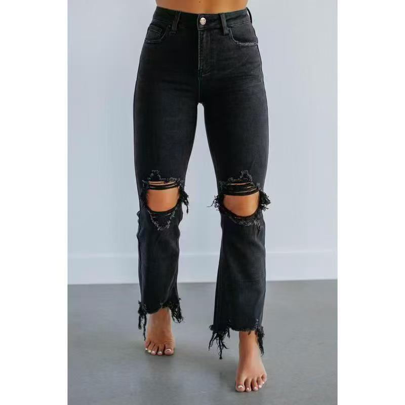 Tala | Casual Washed Slim-Fit Ripped Jeans