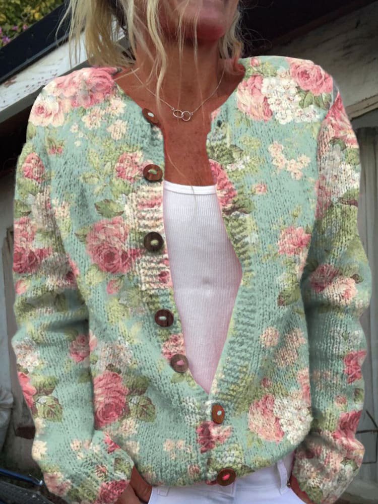 Mina | Vintage Floral Cardigan