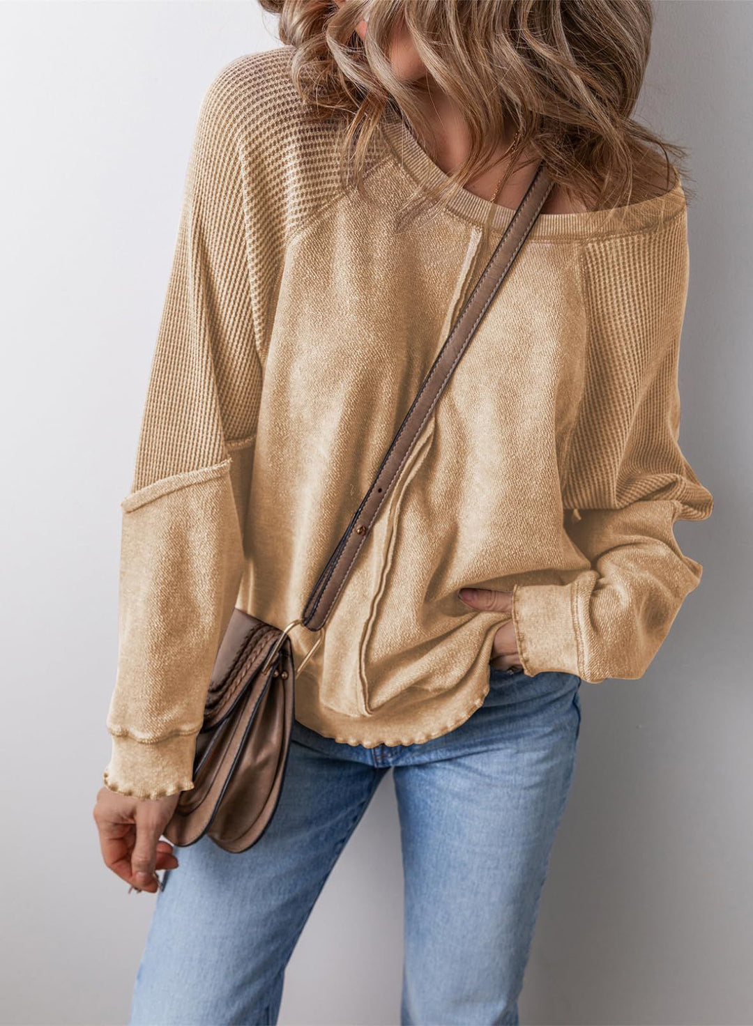 Mischa | Casual Crew Neck Long Sleeve Cardigan