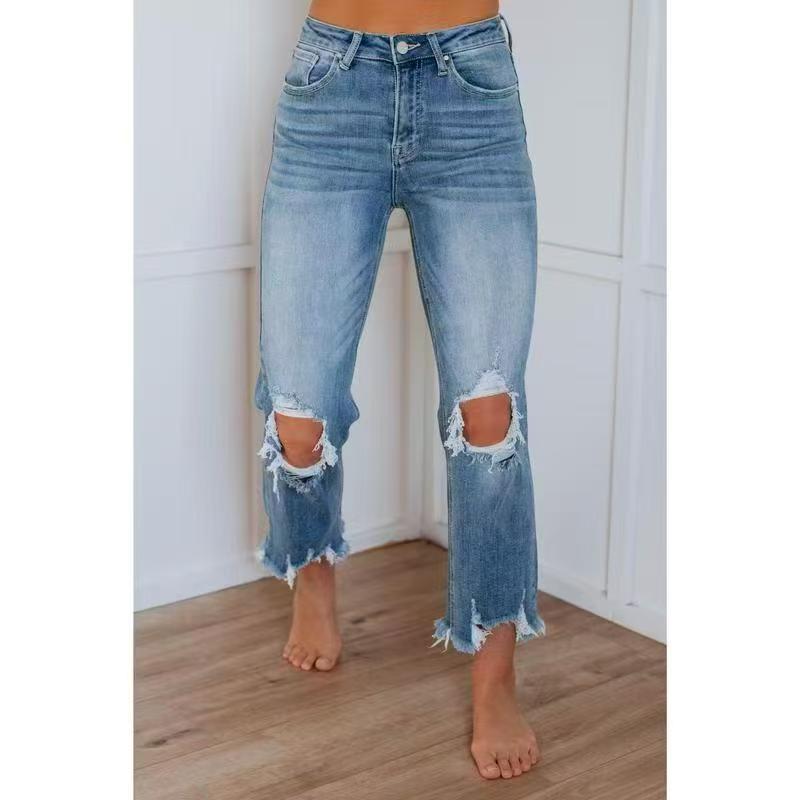 Tala | Casual Washed Slim-Fit Ripped Jeans